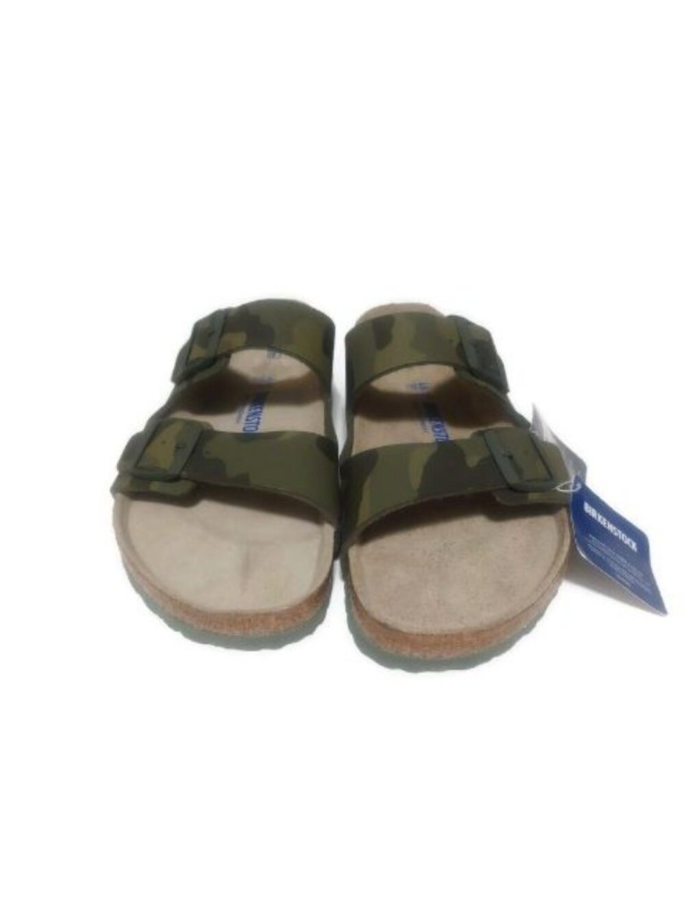 Birkenstock Mens Size 13 Arizona Birko-Flor Sandals Desert Soil Camouflage Green - Picture 6 of 9